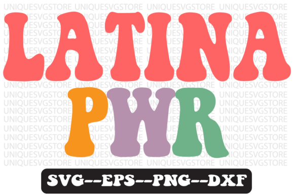 Latina PWR Quote Retro Svg Design: A Bold, Timeless Embroidery Statement